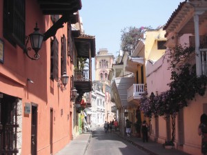 Die huebsche Altstadt von Cartagena