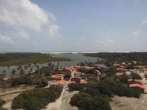 Blick auf den Fluss Preguicas