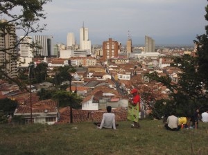 Blick auf die Stadt vom Parque del Acueducto