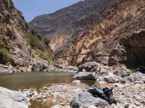 Canyon de Colca flussbett