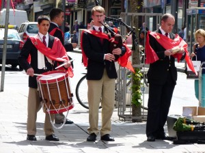 Irland Limerick Strassenmusiker