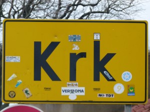 Ortschild Krk