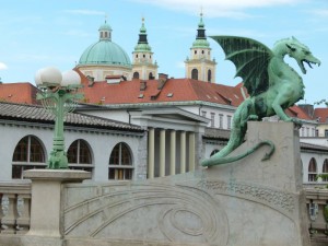  Slowenien Ljubljana Drachenbrücke