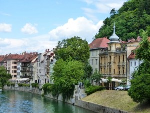 Slowenien-Ljubljana Fluss Ljubljanica